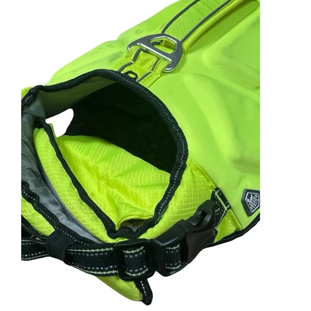 Arcadia Trail High Visibility Dog Life Jacket Flotation Aid Yellow Large